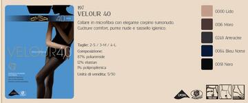 ART. VELOUR 40- collant donna microfibra velour 40 - Fratelli Parenti